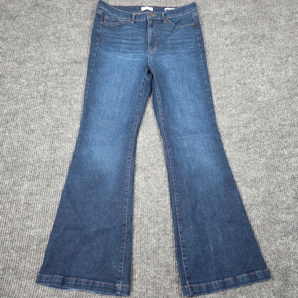 Sofia Jeans by Sofia Vergara Melisa Flare Dark Wash High Waist Blue Jeans 12